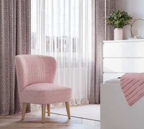 Кресло Унельма светло-розовый, ткань рогожка в Заречном - zarechnyy.ok-mebel.com | фото 3