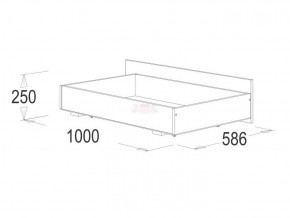 Кровать 1.4 каркас + спинка головная + 2 ящика Ольга-14 без основания в Заречном - zarechnyy.ok-mebel.com | фото 4