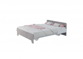 Кровать 1,6 VICTOR + основание (Белый-Бетон) в Заречном - zarechnyy.ok-mebel.com | фото 2