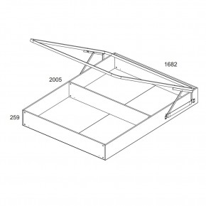 Кровать 160 с подъемником, TIFFANY, цвет вудлайн кремовый в Заречном - zarechnyy.ok-mebel.com | фото 3