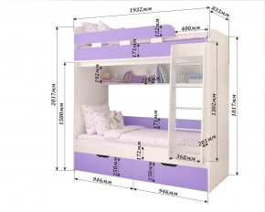 Кровать 2-х ярусная Юниор 5 в Заречном - zarechnyy.ok-mebel.com | фото 2