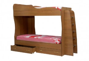 Кровать детская 2-х ярусная Юниор-1 (800*2000) ЛДСП в Заречном - zarechnyy.ok-mebel.com | фото