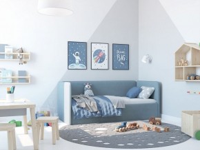 Кровать-диван Leonardo 160*70 (Голубой) + боковина в Заречном - zarechnyy.ok-mebel.com | фото 5