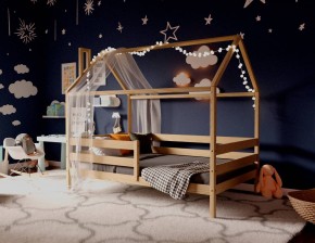Кровать-домик 80*190 без покраски в Заречном - zarechnyy.ok-mebel.com | фото 3