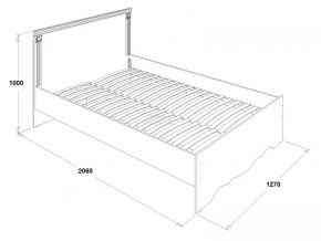 Кровать двойная Ольга 1Н + 2-а ящика (1200*2000) в Заречном - zarechnyy.ok-mebel.com | фото 2