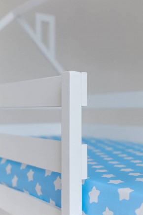Кровать двухъярусная без крыши 80*160 Белый в Заречном - zarechnyy.ok-mebel.com | фото 3