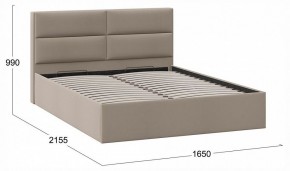 Кровать двуспальная Глосс с ПМ Тип 1 в Заречном - zarechnyy.ok-mebel.com | фото 4