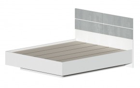 Кровать Ева (Белый текстурный/Бетонный камень) в Заречном - zarechnyy.ok-mebel.com | фото