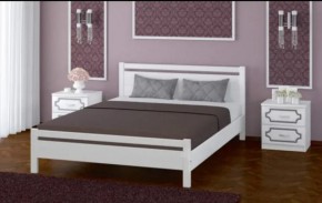 ВЕРОНИКА-1 Кровать из массива 1200 (Белый античный) в Заречном - zarechnyy.ok-mebel.com | фото