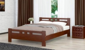 ВЕРОНИКА-2 Кровать из массива 1400 (Орех) в Заречном - zarechnyy.ok-mebel.com | фото