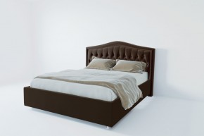 Кровать Калининград с ПМ 800 (экокожа коричневая) в Заречном - zarechnyy.ok-mebel.com | фото 2