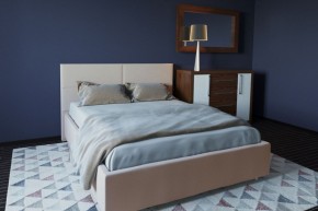 Кровать Корсика с ПМ 1400 (экокожа бежевая) в Заречном - zarechnyy.ok-mebel.com | фото 2