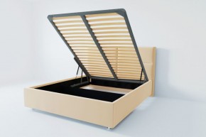 Кровать Корсика с ПМ 800 (экокожа бежевая) в Заречном - zarechnyy.ok-mebel.com | фото