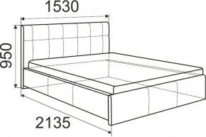 Кровать Изабелла с латами Newtone light beige 1400x2000 в Заречном - zarechnyy.ok-mebel.com | фото
