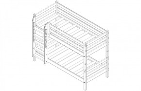 Кровать низкая с прямой лестницей Соня (Вариант 11) в Заречном - zarechnyy.ok-mebel.com | фото 4