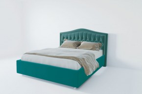 Кровать Нягань с ПМ 1200 (велюр бирюзовый) в Заречном - zarechnyy.ok-mebel.com | фото 2
