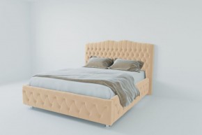 Кровать Нягань с ПМ 2000 (экокожа бежевая) в Заречном - zarechnyy.ok-mebel.com | фото 2