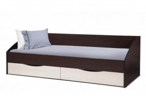 Кровать одинарная "Фея - 3" симметричная New (2000Х900) венге/вудлайн кремовый в Заречном - zarechnyy.ok-mebel.com | фото