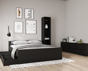 Кровать ОРИОН двухспальная с ортопедическим основанием 160х200, цвет Дуб Венге в Заречном - zarechnyy.ok-mebel.com | фото 3