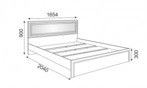 Кровать 1.6 Беатрис М09 с мягкой спинкой и настилом (дуб млечный) в Заречном - zarechnyy.ok-mebel.com | фото 2