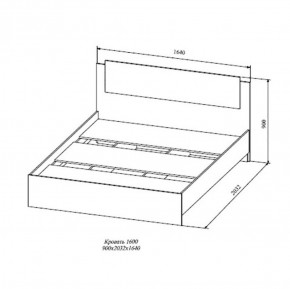 СОФИ СКР1600.1 Кровать 1600 в Заречном - zarechnyy.ok-mebel.com | фото 2