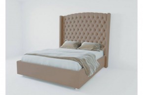 Кровать Версаль ЛЮКС с ПМ 1200 (велюр темно-серый) в Заречном - zarechnyy.ok-mebel.com | фото