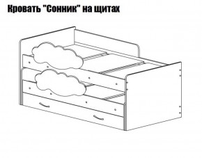 Кровать выкатная Соник (800*1900) в Заречном - zarechnyy.ok-mebel.com | фото 2