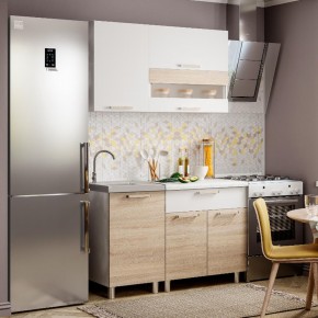 Кухня Айсбери 1.2 м (Белый/Дуб Сонома) в Заречном - zarechnyy.ok-mebel.com | фото