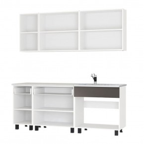 Кухня Дакота 2,0 (бетон пайн/графит) в Заречном - zarechnyy.ok-mebel.com | фото 2