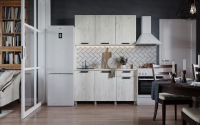 Кухня ДИОР 1500 (Белый/Дуб Крафт белый) в Заречном - zarechnyy.ok-mebel.com | фото