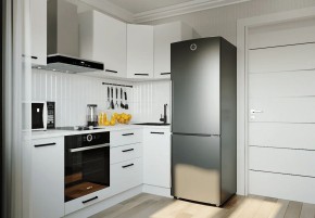 Кухонный гарнитур Белый Глянец 2200*1000 (Стол. 26мм) в Заречном - zarechnyy.ok-mebel.com | фото