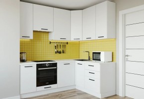 Кухонный гарнитур Белый Глянец 2200*1600 h950 (Стол. 26мм) в Заречном - zarechnyy.ok-mebel.com | фото