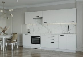 Кухонный гарнитур Белый Глянец 3000 (Стол. 38мм) в Заречном - zarechnyy.ok-mebel.com | фото