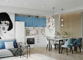 Кухонный гарнитур Капри 2550 (Стол. 38мм) в Заречном - zarechnyy.ok-mebel.com | фото