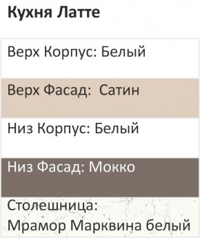 Кухонный гарнитур Латте 3000 (Стол. 38мм) в Заречном - zarechnyy.ok-mebel.com | фото 3