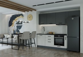 Кухонный гарнитур Лофт 2550 (Стол. 38мм) в Заречном - zarechnyy.ok-mebel.com | фото