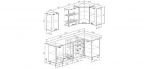 Кухонный гарнитур Меренга 2200*1000 (Стол. 38мм) в Заречном - zarechnyy.ok-mebel.com | фото 2