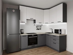 Кухонный гарнитур Меренга 2200*1600 h950 (Стол. 38мм) в Заречном - zarechnyy.ok-mebel.com | фото