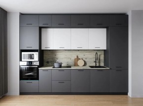 Кухонный гарнитур Меренга 3400 (Стол. 26мм) в Заречном - zarechnyy.ok-mebel.com | фото