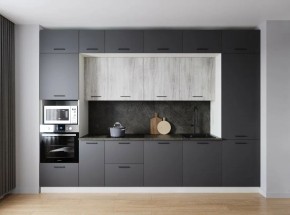 Кухонный гарнитур Санторини 3400 (Стол. 38мм) в Заречном - zarechnyy.ok-mebel.com | фото