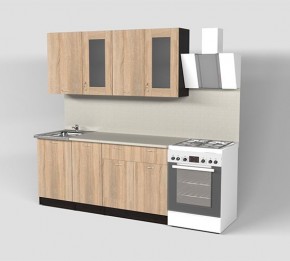 Кухня Симона Демо 1700 (Венга/Дуб Сонома) в Заречном - zarechnyy.ok-mebel.com | фото