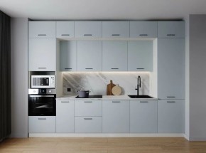 Кухонный гарнитур Смоки 3400 (Стол. 26мм) в Заречном - zarechnyy.ok-mebel.com | фото