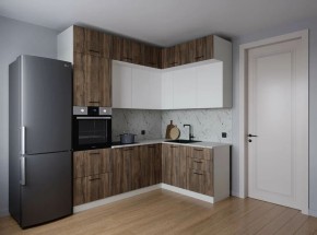 Кухонный гарнитур Старое Дерево 2200*1700 (Стол. 38мм) в Заречном - zarechnyy.ok-mebel.com | фото