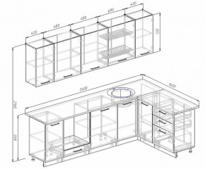 Кухонный гарнитур угловой Бланка 2600х1600 (Стол. 26мм) в Заречном - zarechnyy.ok-mebel.com | фото 2