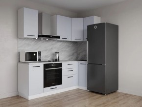 Кухонный гарнитур угловой Смоки 2200*1000 (Стол. 38 мм) в Заречном - zarechnyy.ok-mebel.com | фото