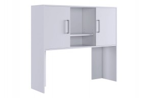 ЛАЙТ 2 Надстройка стола компьютерного (1200) белый в Заречном - zarechnyy.ok-mebel.com | фото