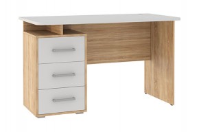 ЛАЙТ 2 Стол компьютерный (1200)  дуб сонома/белый в Заречном - zarechnyy.ok-mebel.com | фото