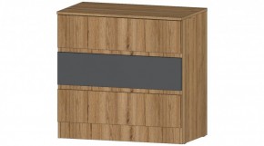 ЛЕНОРА Комод 3 ящика (графит) в Заречном - zarechnyy.ok-mebel.com | фото
