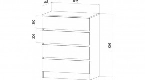 ЛЕНОРА Спальный гарнитур (модульный) графит в Заречном - zarechnyy.ok-mebel.com | фото 3
