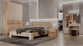 ЛЕНОРА Спальный гарнитур (модульный) кашемир в Заречном - zarechnyy.ok-mebel.com | фото